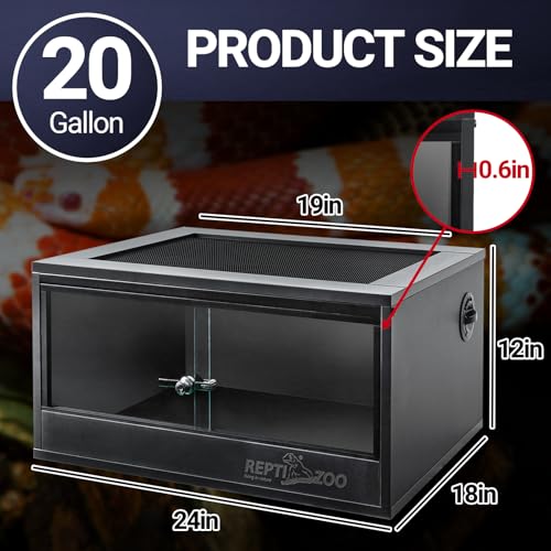 35 Gallon PVC Reptile Tank with Sliding Door F103