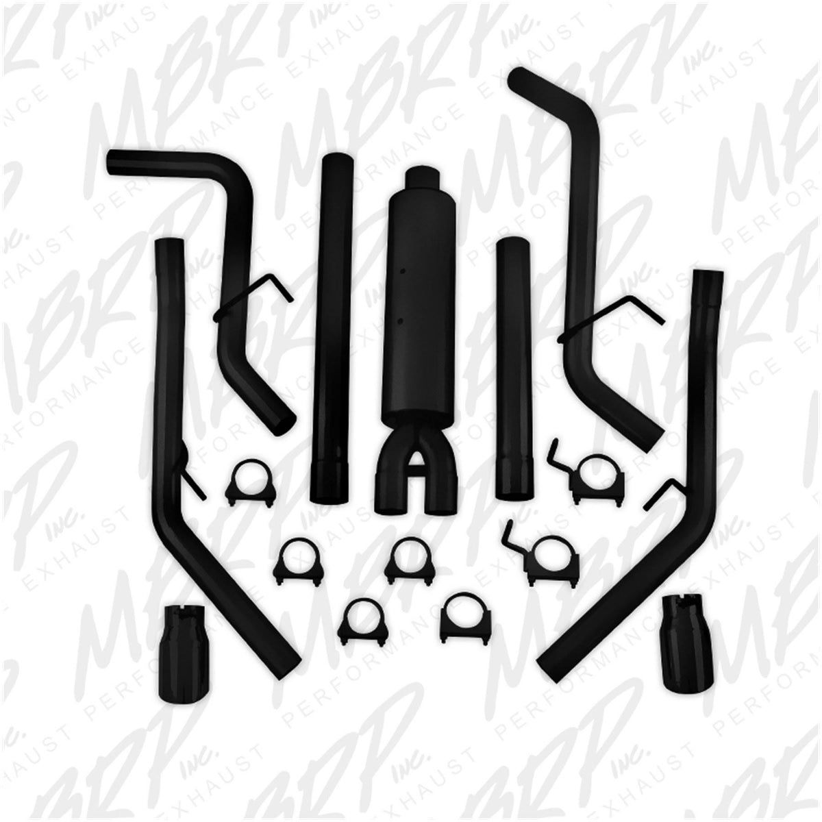 Black Cat-Back Exhaust System Q836838