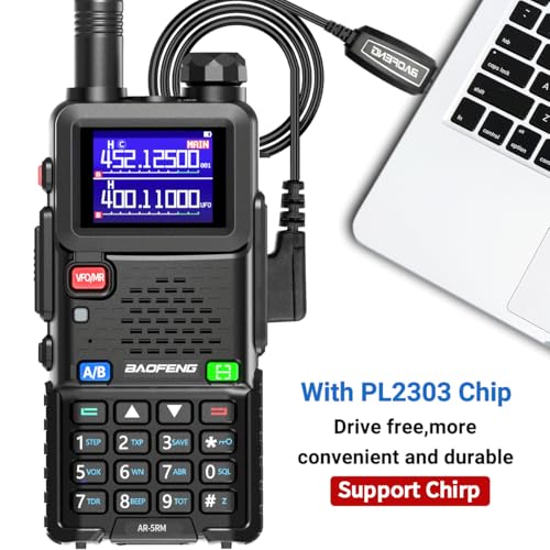 2 Pack 10W Handheld Ham Radio Walkie Talkies with Programming Cable A1151