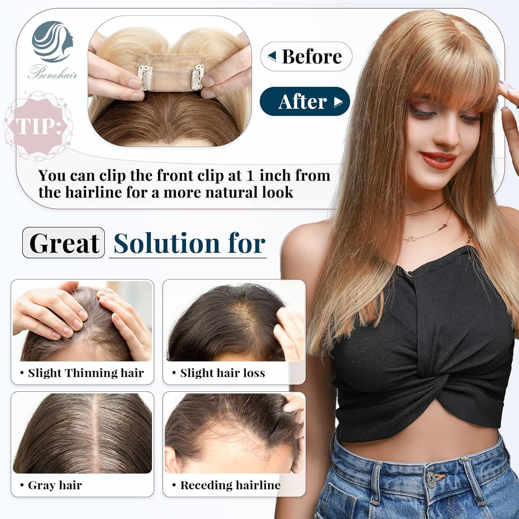 Silk Base Remy Human Hair Topper 12inch 38g M96940