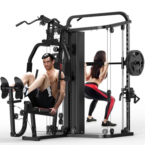 Smith Machine with 138LB Weight Stack F72080
