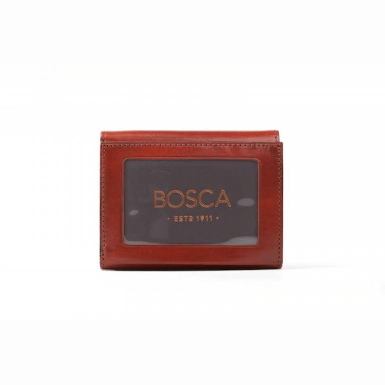 Dark Brown Leather Trifold ID Wallet Z24448
