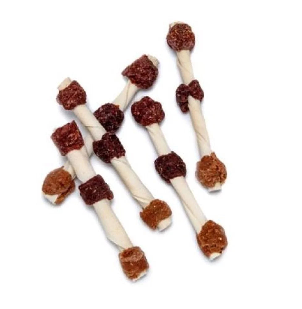 45 Count Natural Pork Chicken Beef Flavor Dog Rawhide Chews Y198799