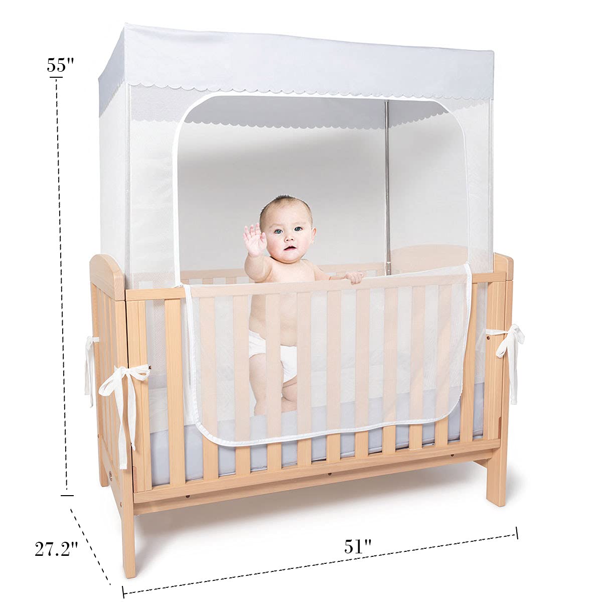 See Through Mesh Crib Safety Tent K774212