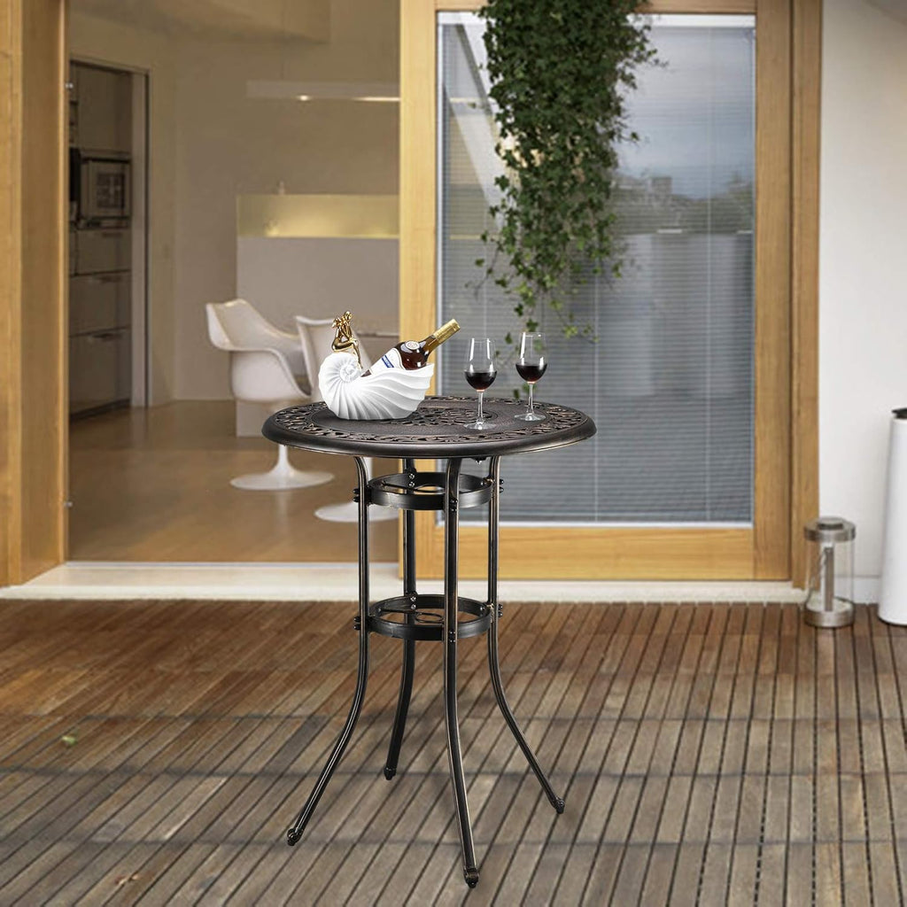 Outdoor Bar Table with Umbrella Hole E42187