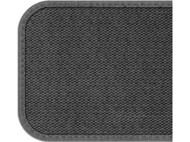 Set of 12 Skid-Resistant Carpet Stair Treads Gray 8 in. x 30 in. F95947