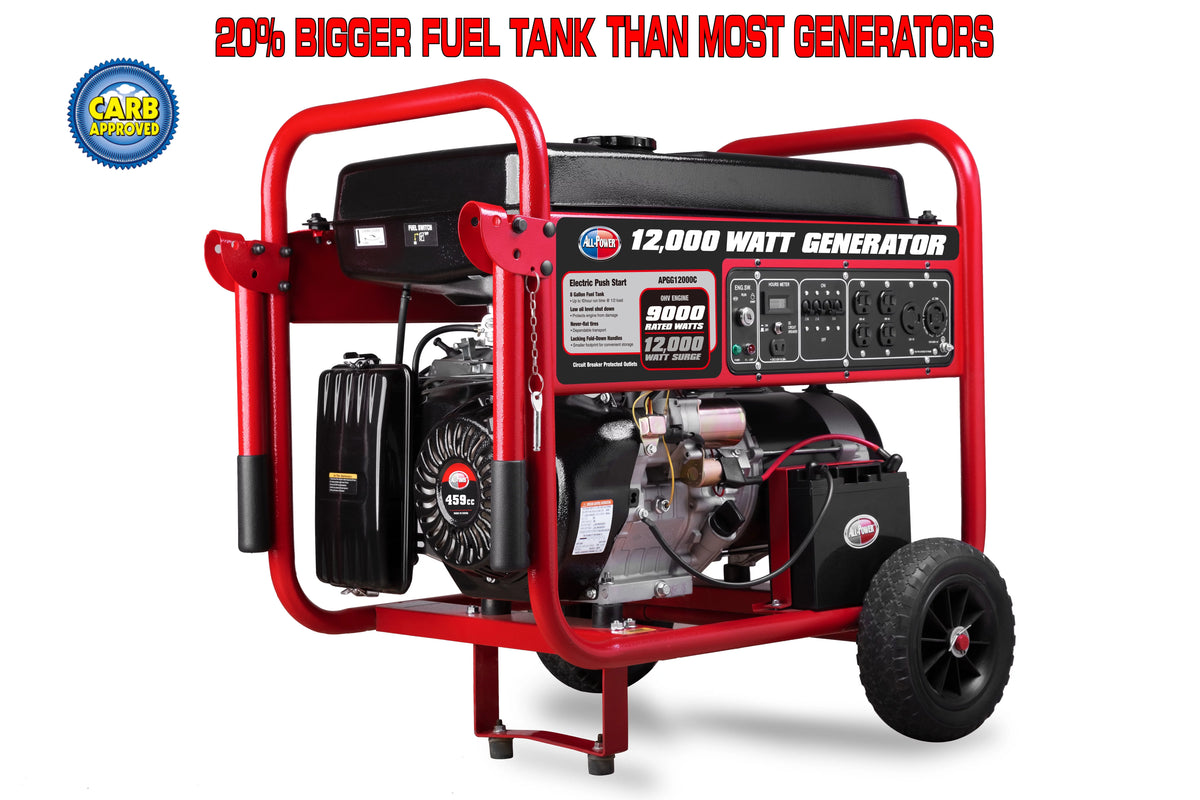 12000 Watt Portable Generator with Electric Start O8885