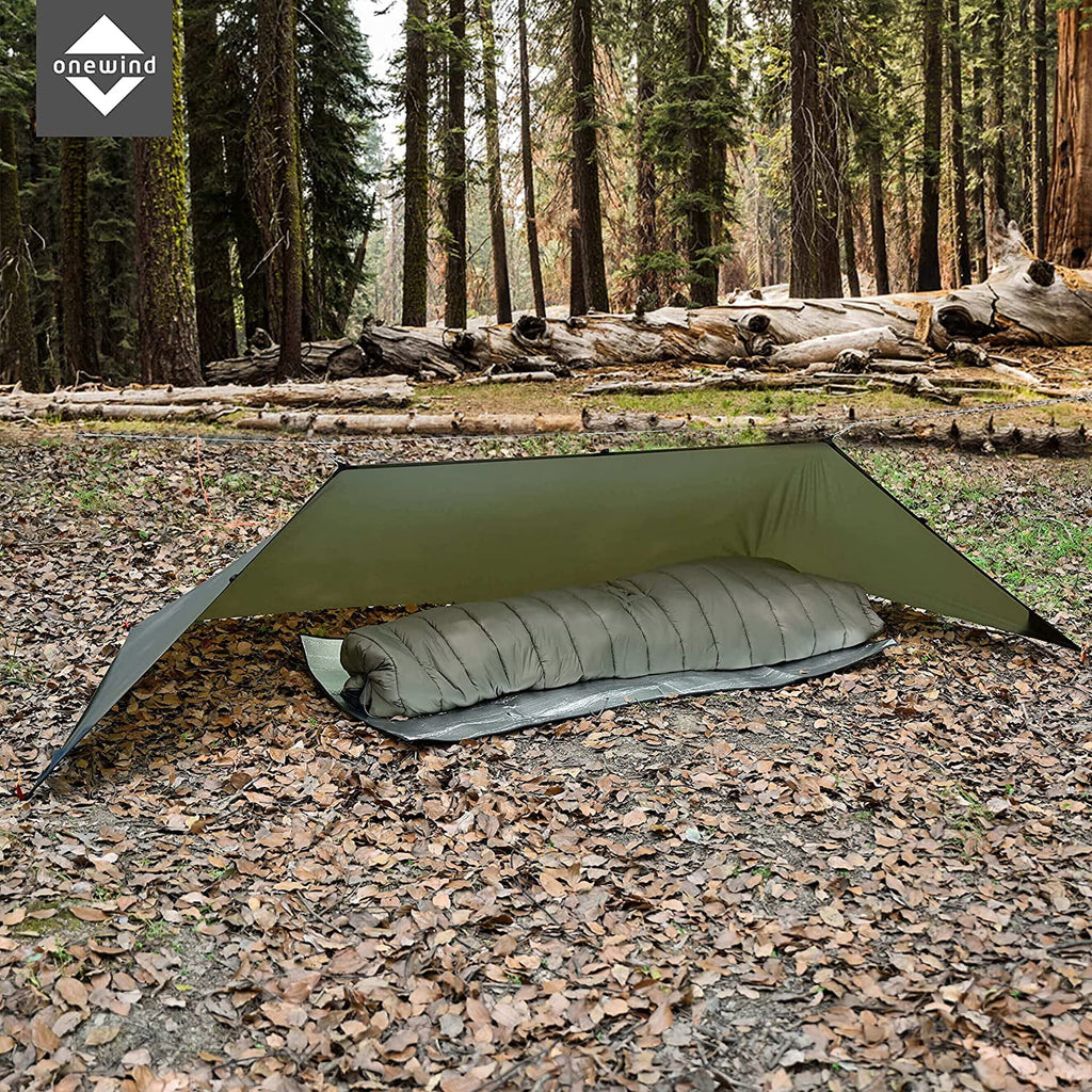 Camping Tarp Set with Ripstop Silnylon Silicone PU Coating S4568