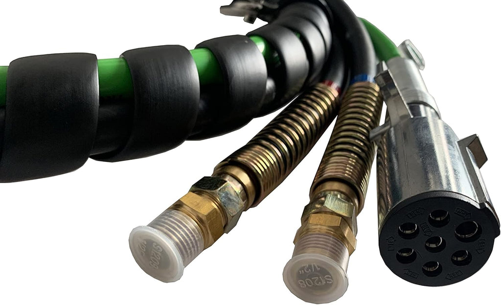 3 in 1 Air Brake Line 15 Ft Copper Electrical Cable & Air Hose Assembly K775