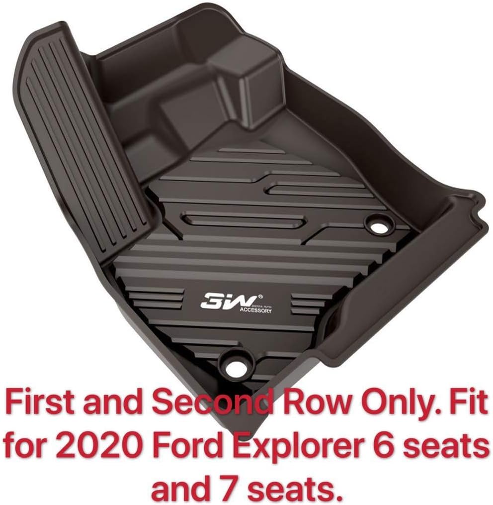 Black TPE All Weather Floor Mats Full Set Q4730