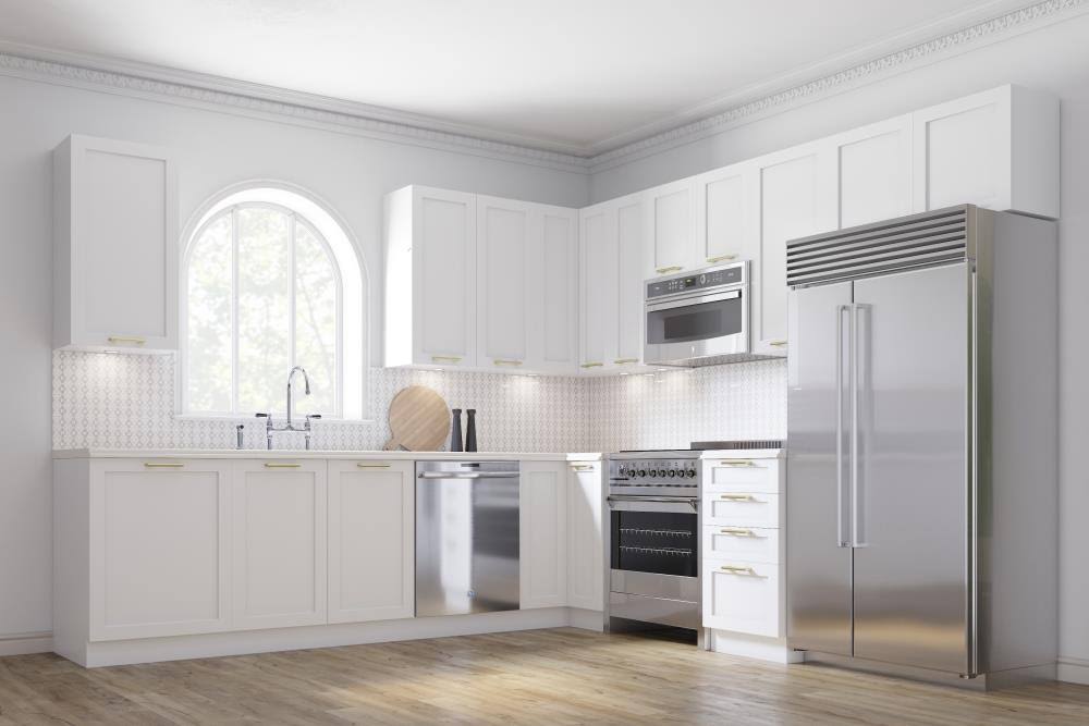 Stock Sink Base Cabinet in Shaker White T775711