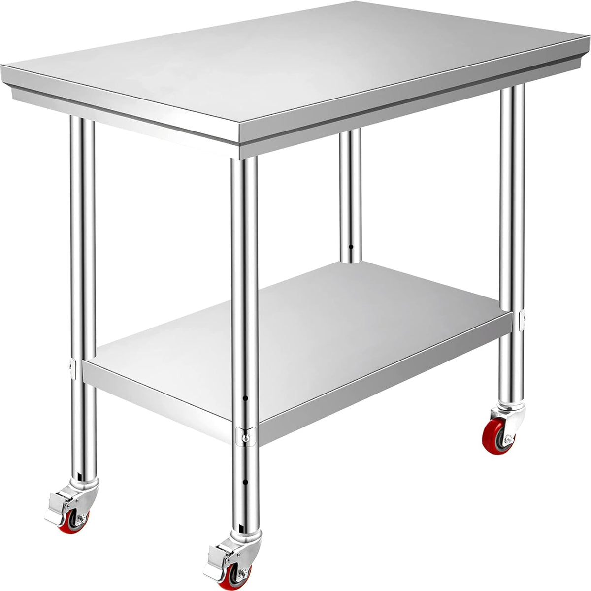 Stainless Steel Work Table with Wheels 24 x 30 B43157