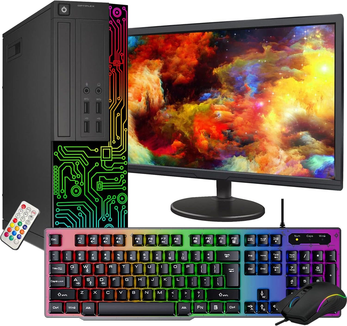 22 Inch Desktop Computer Intel i5 Quad-Core 8GB RAM 256GB SSD Win 10 Pro WiFi G390