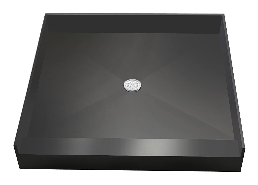 37x22 Single Threshold Shower Base with Bench and Drain I8897