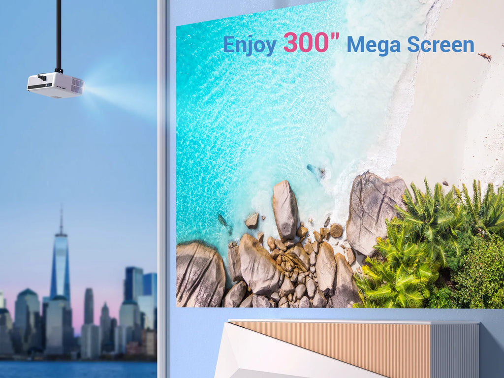 Native 1080P Projector with LCD Display Q166797