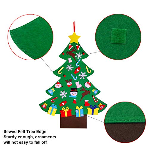 4ft Felt Christmas Tree with 36pcs Ornaments F399