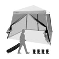 Pop-Up Canopy with Mesh Sidewalls - 10 x 10 Feet D620822