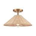 1 Light Brushed Gold Semi Flush Mount A52931