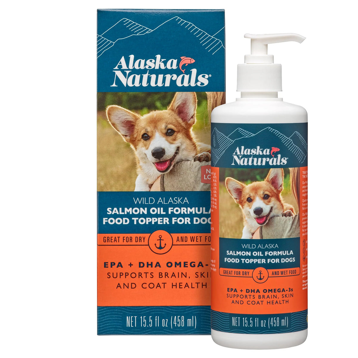 Wild Alaska Salmon Oil Dog Food Topper 15.5 oz X13926
