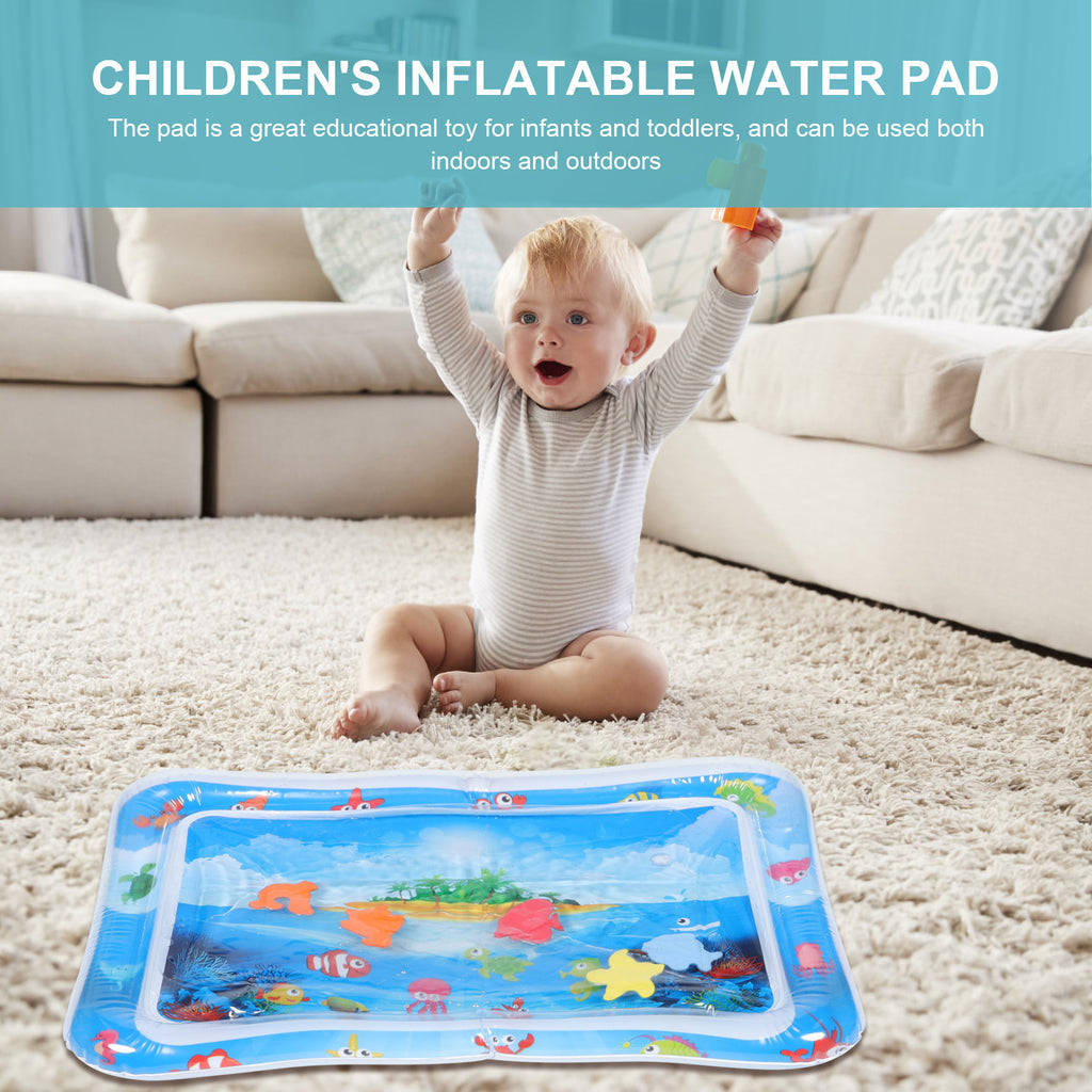 Inflatable Baby Crawling Pad Fish Mat Water Cushion Pvc E3865