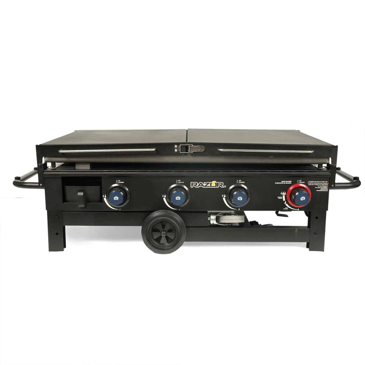 2 Burner LP Propane Gas Griddle with Folding Shelf Y459