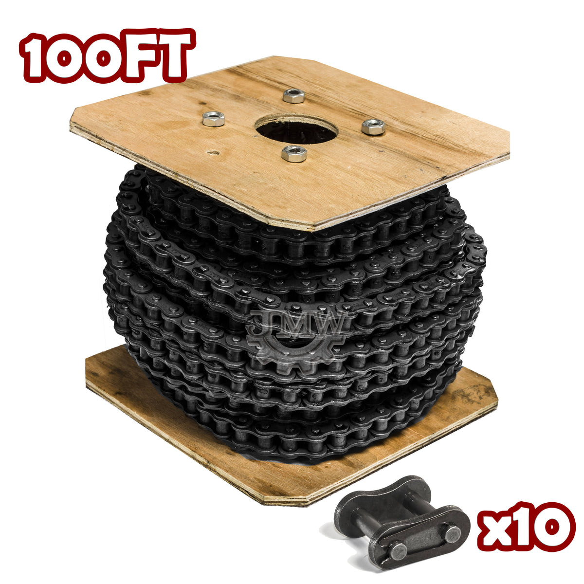 35 Feet Roller Chain with 10 Connecting Links K55124