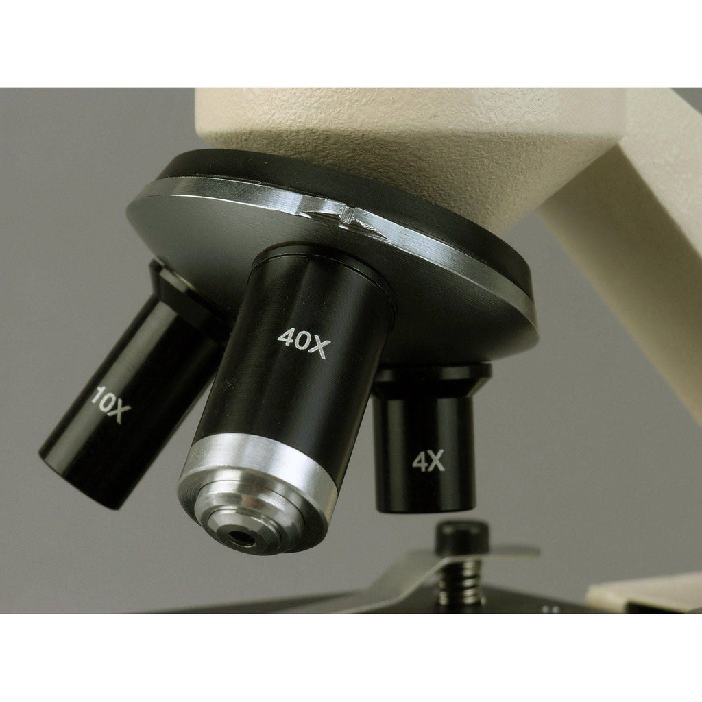 All-Metal All Optical Glass Lens Student Biological Field Microscope with LED Light A144