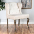Beige Fabric Chair W77435