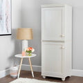 White Wash 2-Door Narrow Storage Cabinet N556057