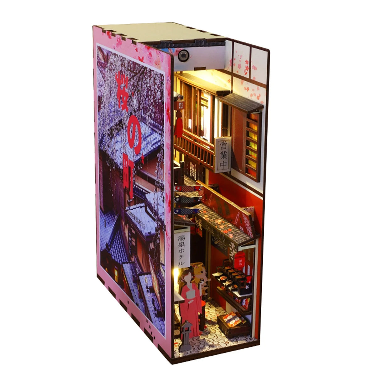 1 Set Dollhouse Miniature Book Nook Kit O759