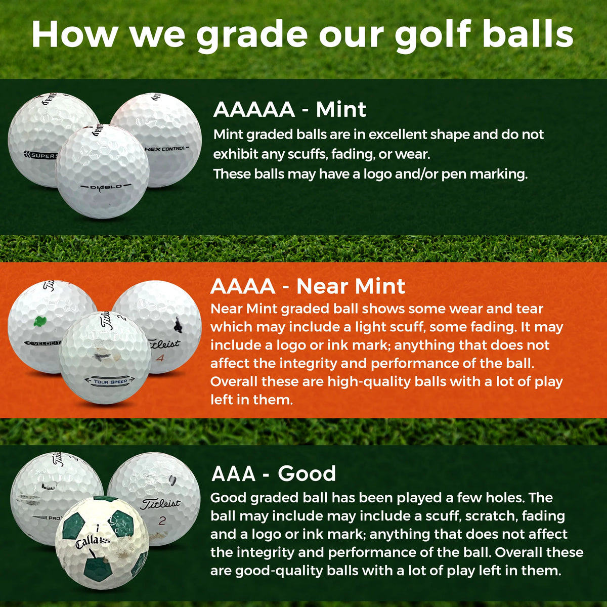 100 Pack Recycled Golf Balls with 15 Tees and Mesh Carrying Bag V60362