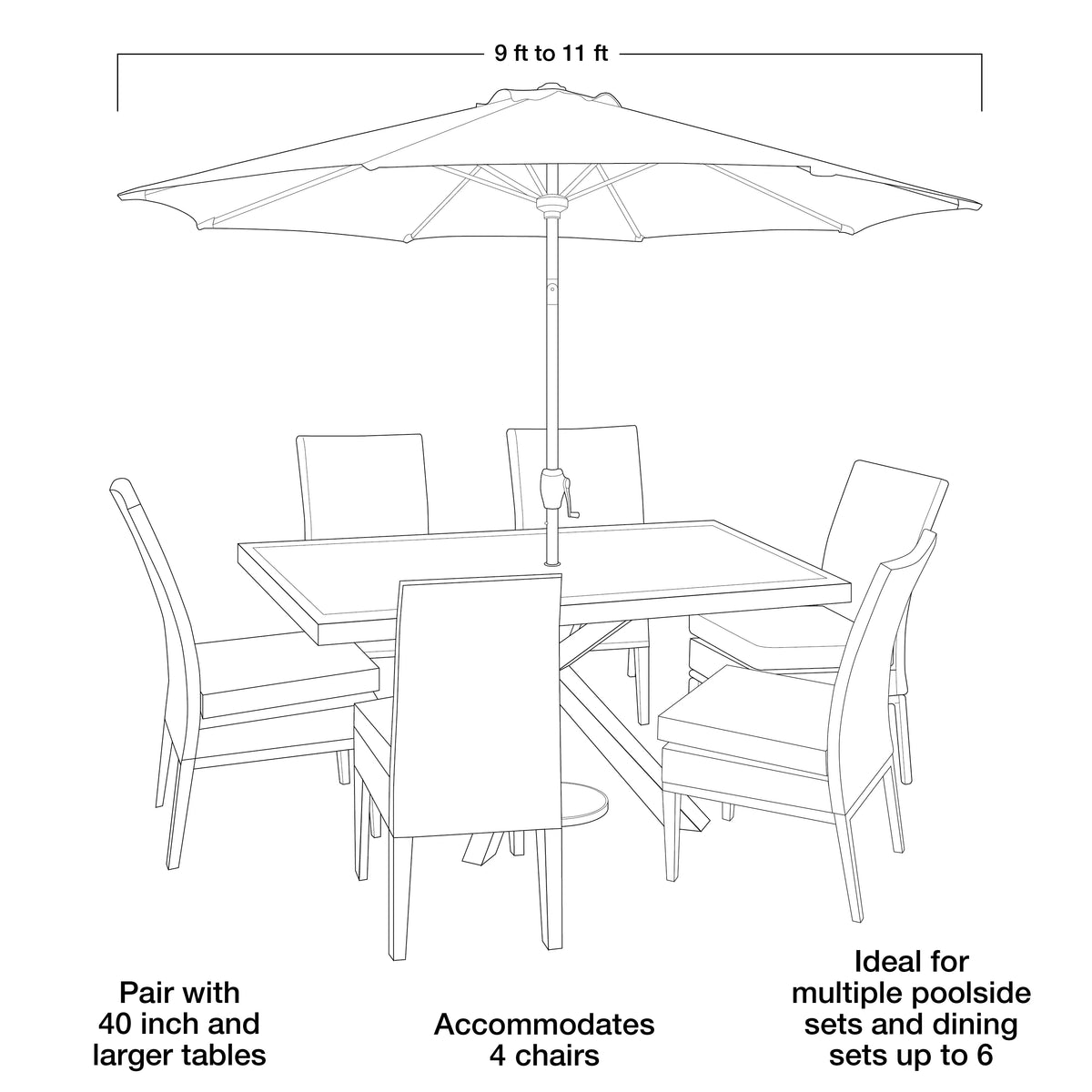 9' Patio Umbrella C62304