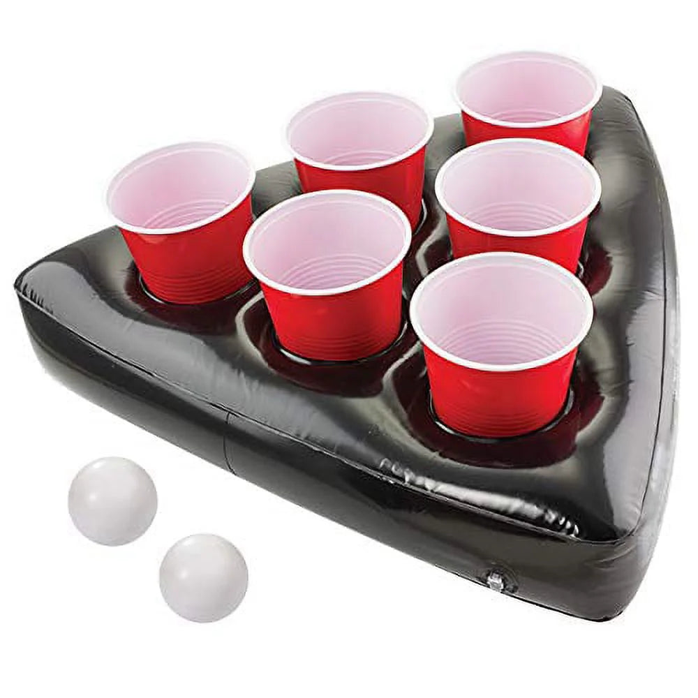 Inflatable Pong Hat Game Set with 16oz Red Cups and Pong Balls Z77273