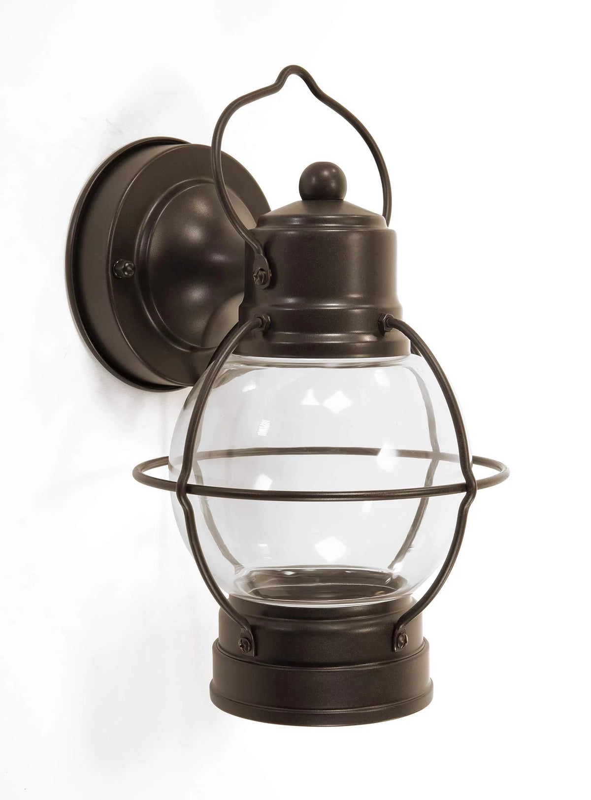 Bronze Outdoor LED Wall Sconce with Clear Glass Lens W392746