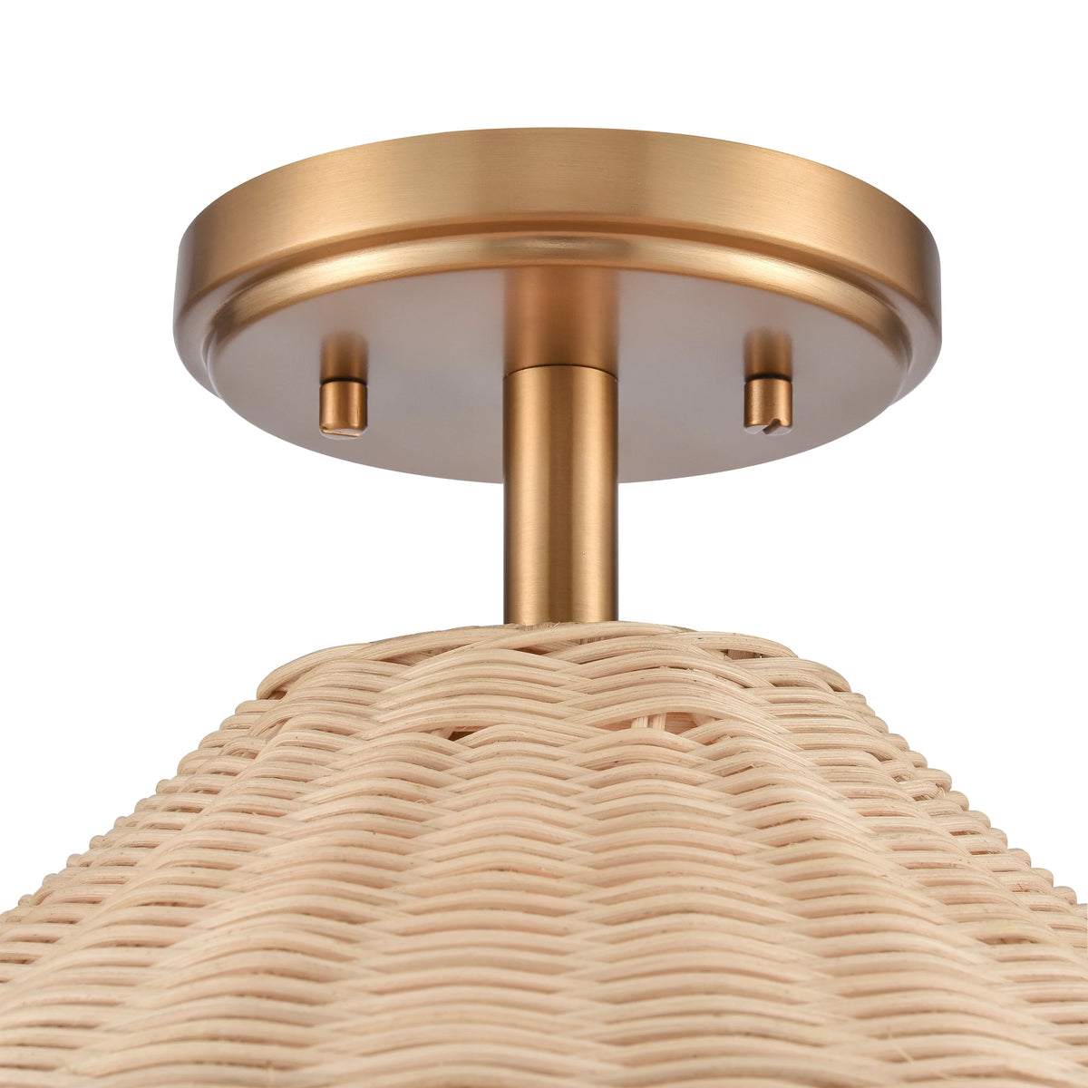 1 Light Brushed Gold Semi Flush Mount A52931