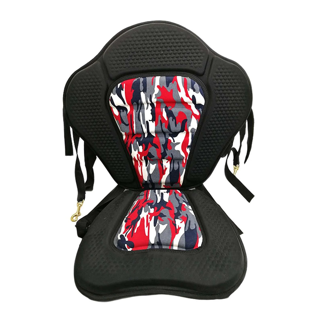 Padded Kayak Seat with Back Support Adjustable Straps Q463