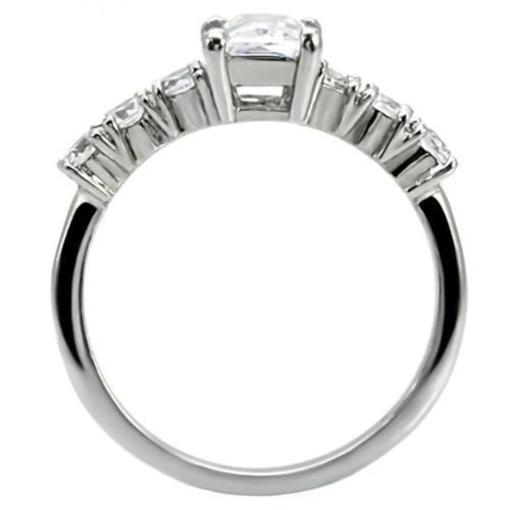 Stainless Steel Ring with Cubic Zirconia G926050