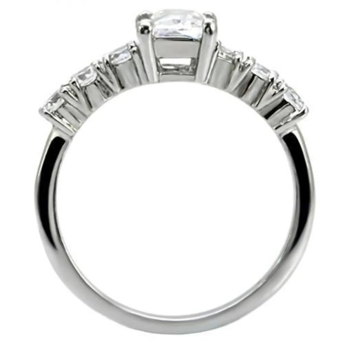 Stainless Steel Ring with Cubic Zirconia G926050
