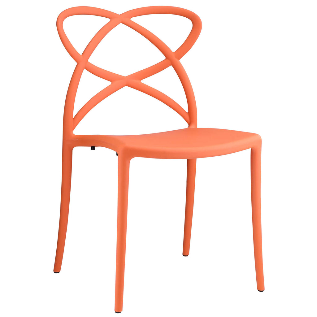 White Dining Side Chair F8505