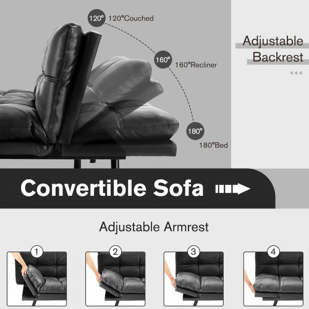 Convertible Memory Foam Futon Sofa Bed B401689