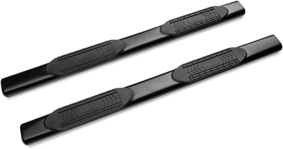 Black 6-Inch Oval Side Step Bars X332