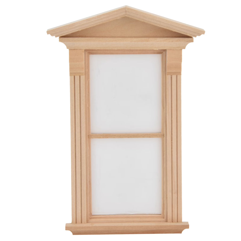 1:12 Wooden Unpainted Dollhouse Door Window Miniature Decoration Accessories Z4697