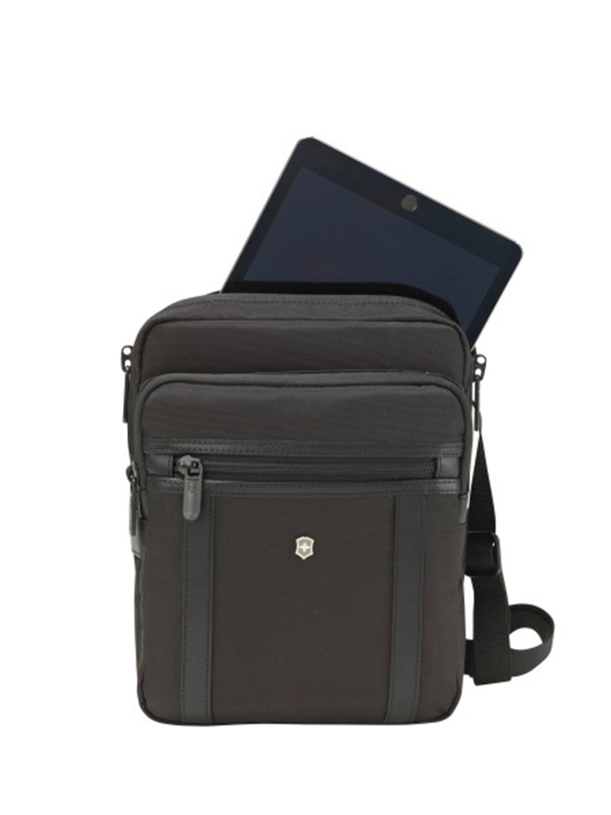 Black Crossbody Tablet Bag U4933