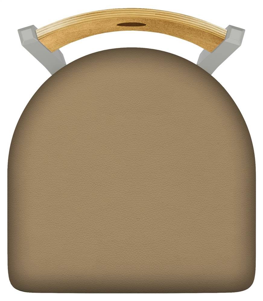 18x22 Chair with Anodized Nickel Finish, Medium Back O9457
