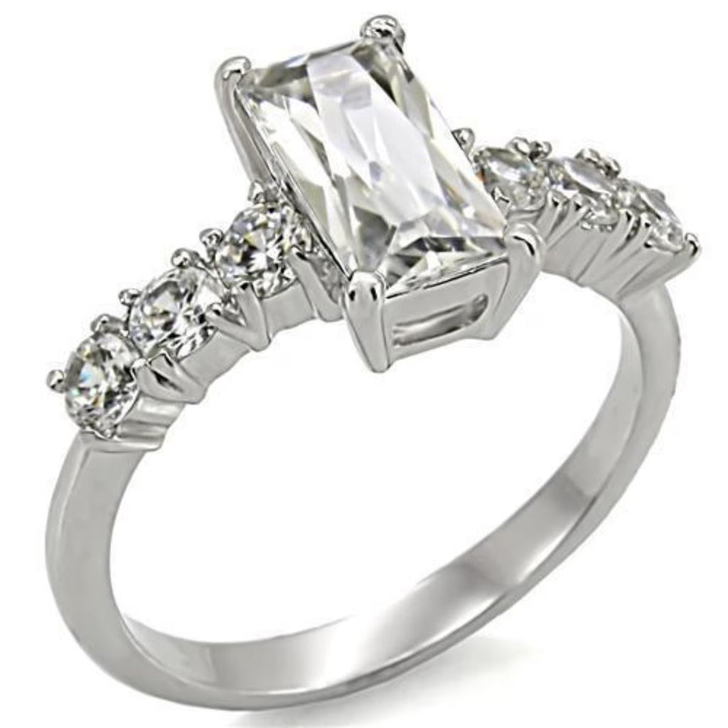 Stainless Steel Ring with Cubic Zirconia G926050