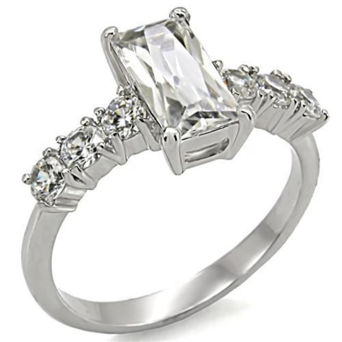 Stainless Steel Ring with Cubic Zirconia G926050