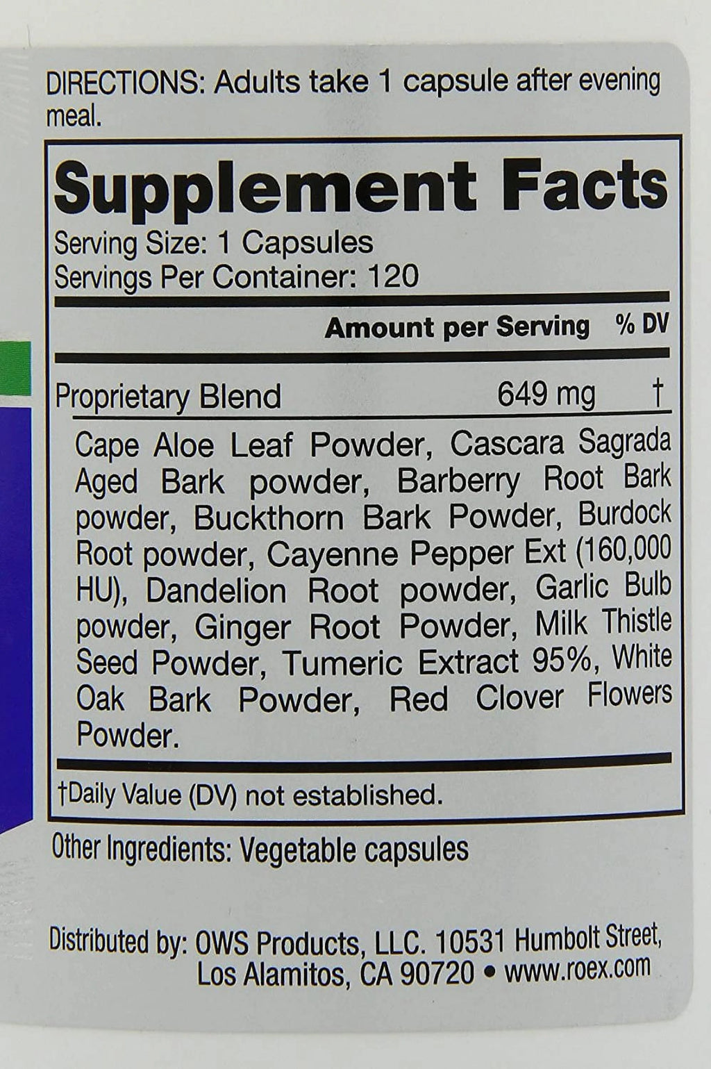 Colon Cleanser 120 caps I429470