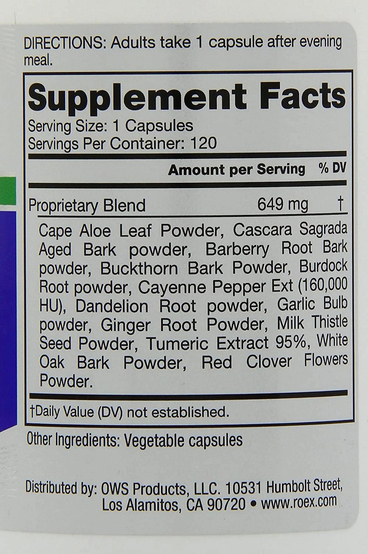 Colon Cleanser 120 caps I429470