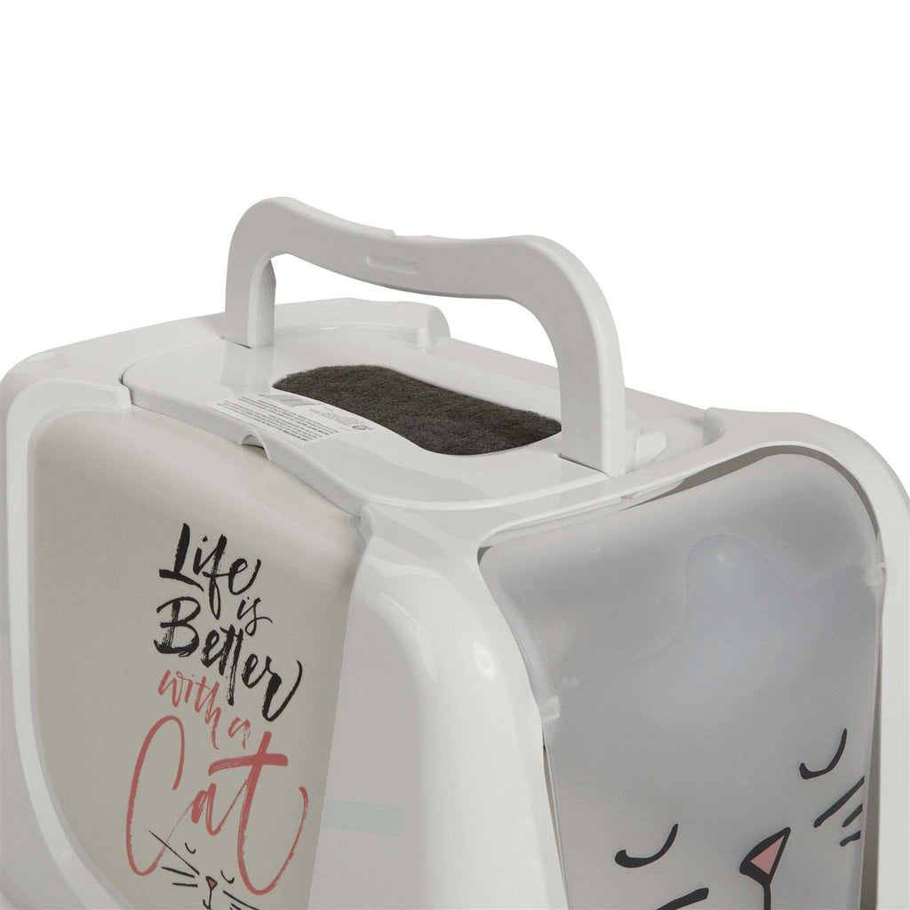 Large Flip Lid Cat Litter Box K5437