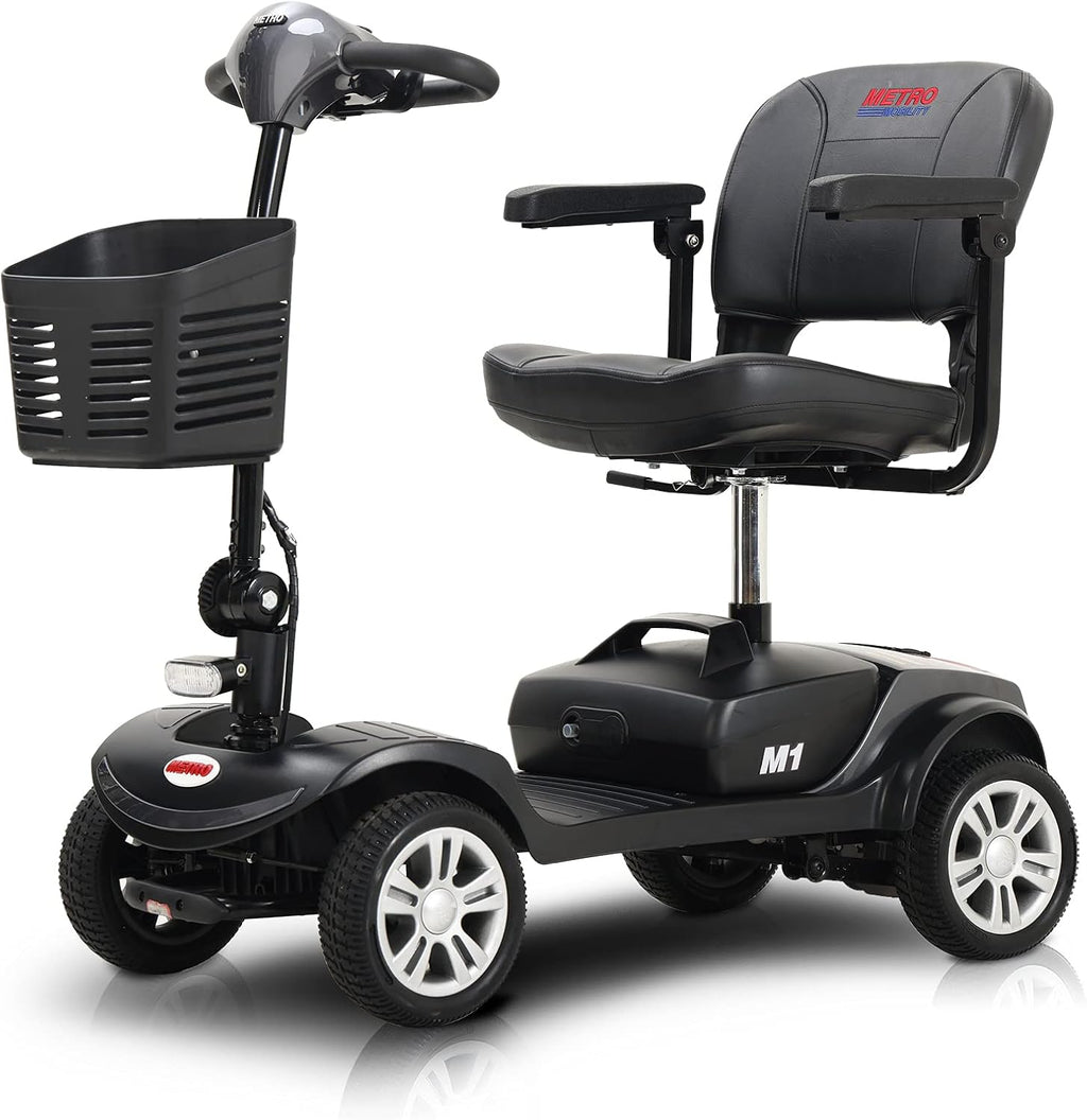 4 Wheel Electric Powered Mobility Scooter Compact Travel Lightweight A33291